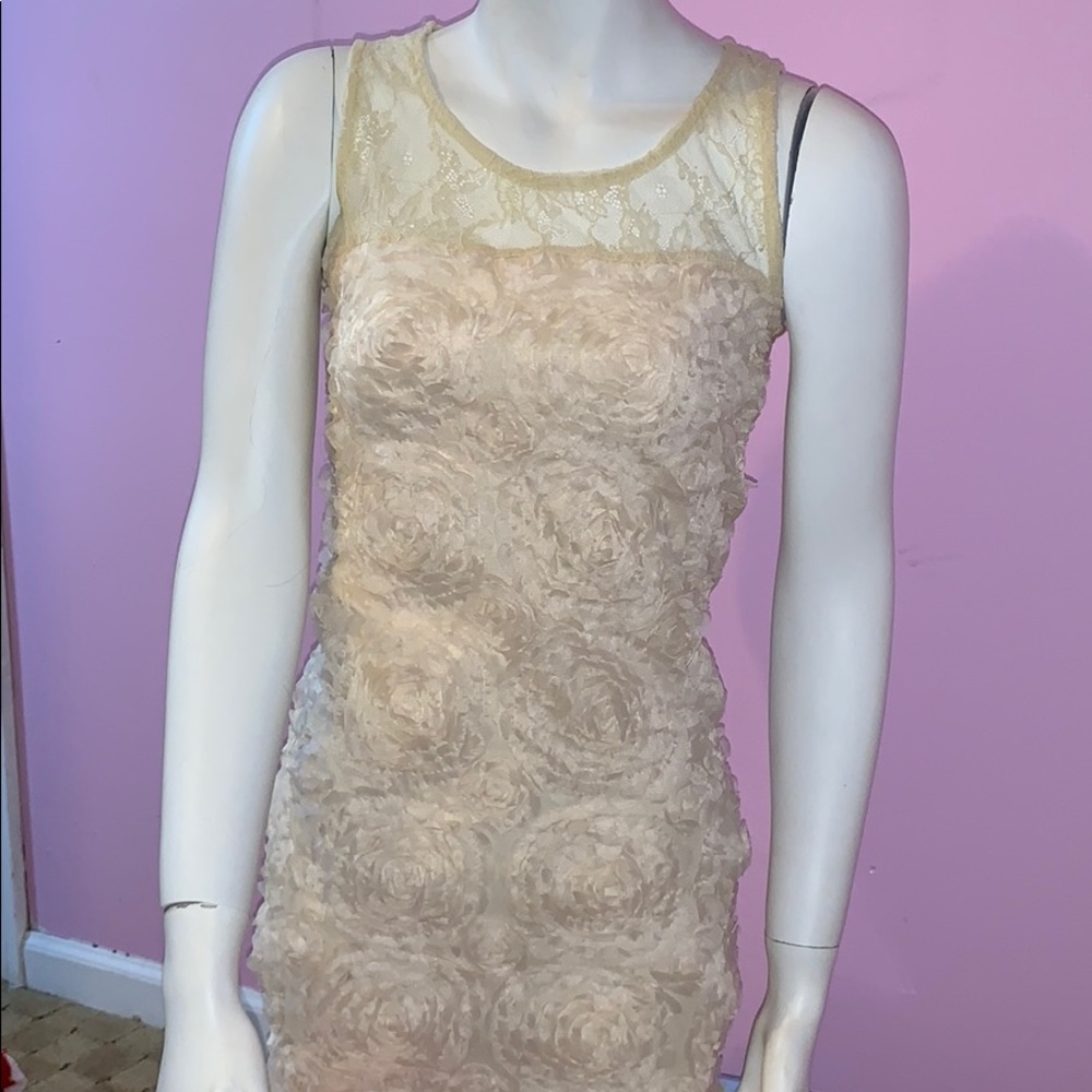 Charlotte Russe Floral-textured Bodycon Dress